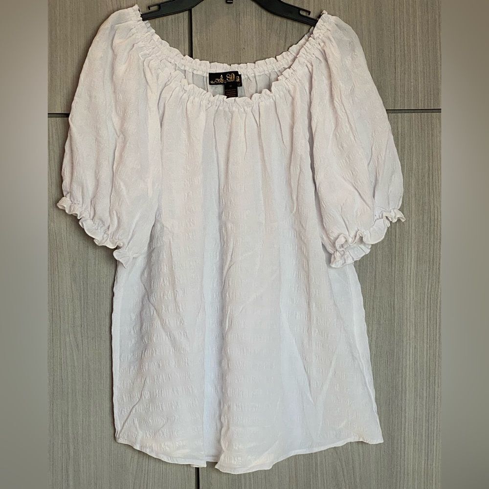 80 Park White Blouse - On or Off The Shoulder